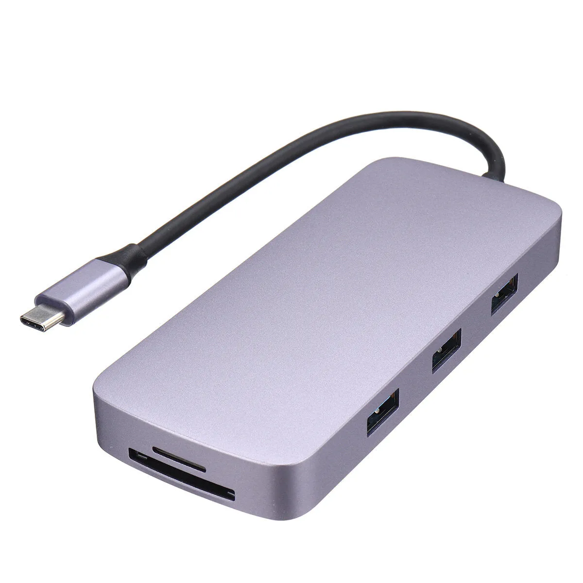 10 in 1 USB C HUB Type C Adapter to 4K-HDMI RJ45 VGA 1080P SD/TF Card USB 3.0 Docking Station for PC Laptop Moblie Phone Macbook