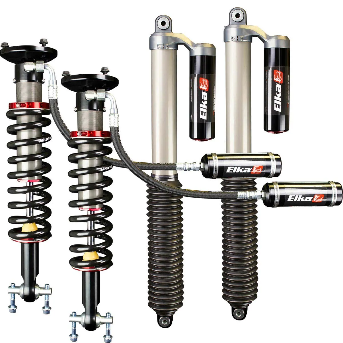 14-19 F150 Elka 2.5 RESERVOIR FRONT & REAR SHOCKS KIT 90088