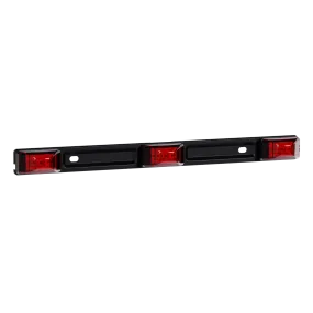 15" Red 9 LED Clearance ID Marker Light Bar