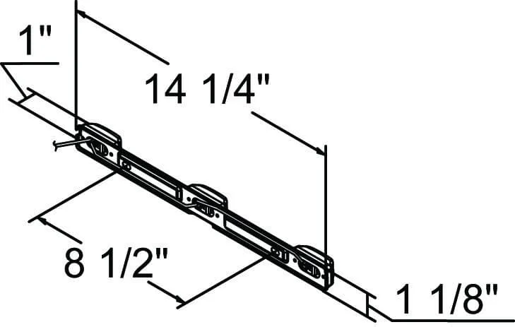 15" Red 9 LED Clearance ID Marker Light Bar