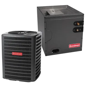 2 Ton 14.3 SEER2 R-32 Goodman Multi-family Air Conditioner   Vertical Coil 17.5" Width 22" Height Upflow/Downflow Installation