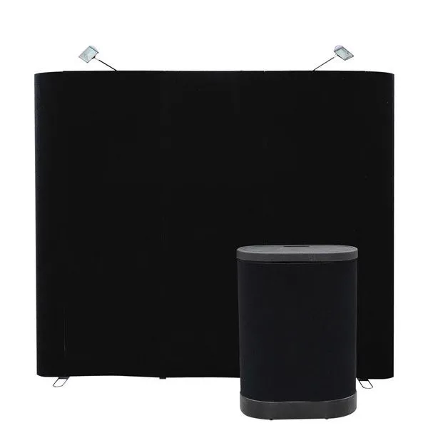 20'x8' Portable Trade Show Display Booth Pop Up Grey w/ Case