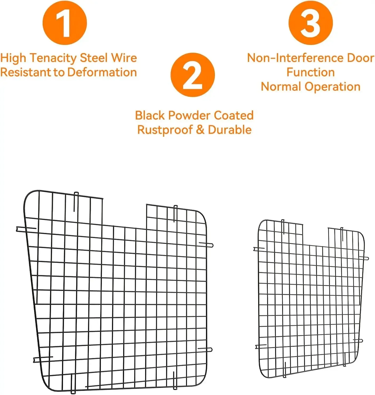 2Pcs Rear Security Window Screens for Chevy Express/GMC Savana