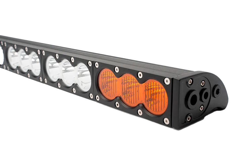 32.5" Amber/White Dual Function LED Bar BY CALI RAISED LED