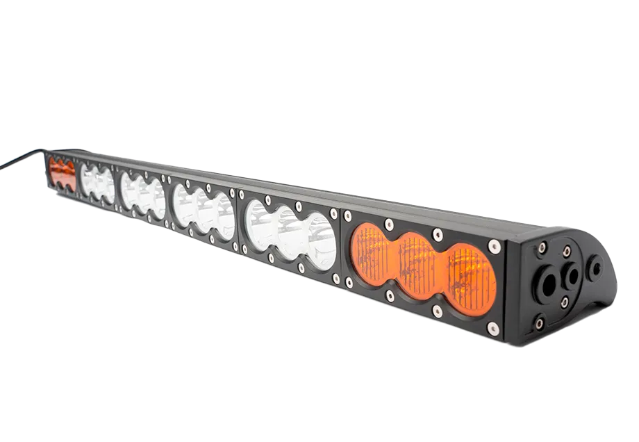 32.5" Amber/White Dual Function LED Bar BY CALI RAISED LED