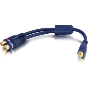 6In Velocityandtrade; One Rca Mono Male To Two Rca Stereo Female Y-Cable