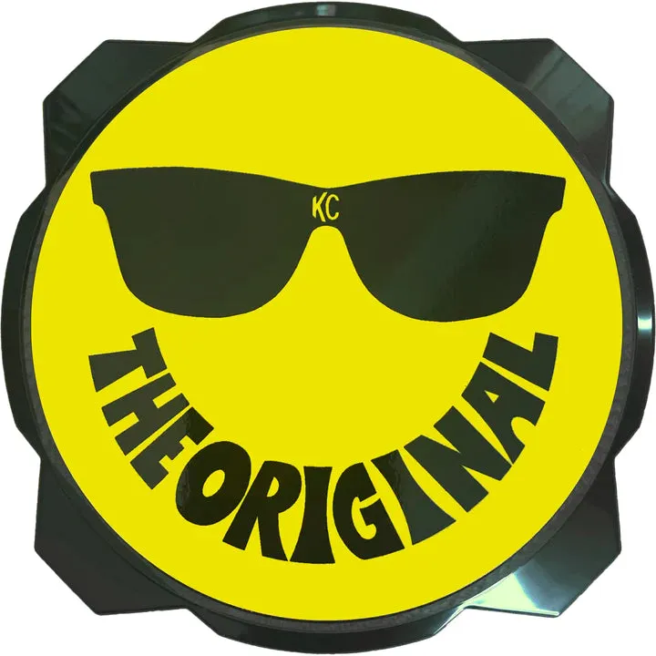 6" PRO6 GRAVITY® LIGHT COVER - SMILEY FACE YELLOW / BLACK KC LOGO