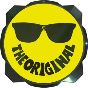6" PRO6 GRAVITY® LIGHT COVER - SMILEY FACE YELLOW / BLACK KC LOGO