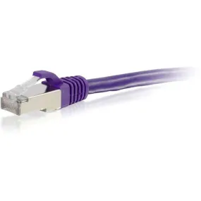 8Ft Cat6 Snagless Shielded (Stp) Ethernet Network Patch Cable - Purple