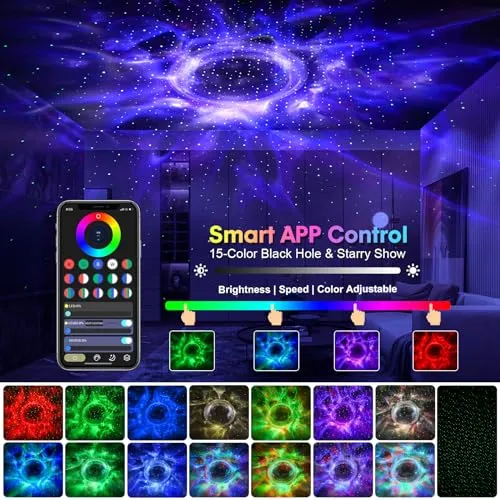 Astronaut Star Projector Night Light, Galaxy Lights for Bedroom with Timer, Smart APP- White Noise Starry Galaxy Projector for Kids Adults Star Ceiling Light Projector Room Decor Gift