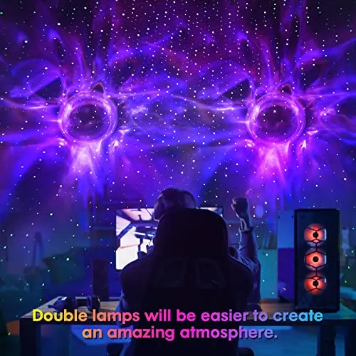 Astronaut Star Projector Night Light, Galaxy Lights for Bedroom with Timer, Smart APP- White Noise Starry Galaxy Projector for Kids Adults Star Ceiling Light Projector Room Decor Gift