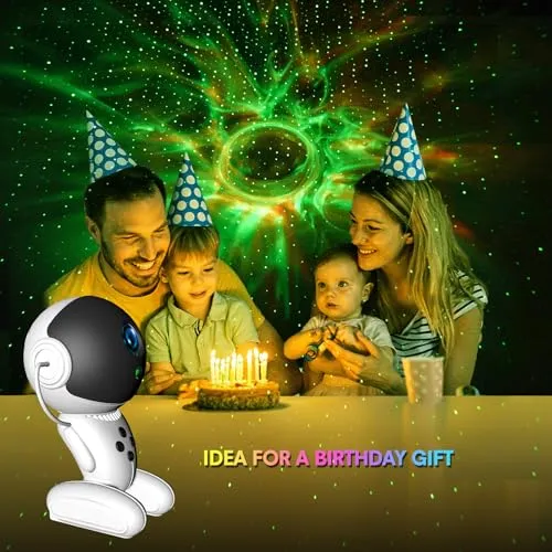 Astronaut Star Projector Night Light, Galaxy Lights for Bedroom with Timer, Smart APP- White Noise Starry Galaxy Projector for Kids Adults Star Ceiling Light Projector Room Decor Gift