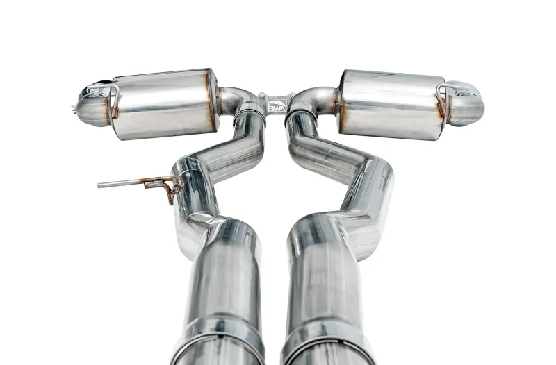 AWE Non-Resonated Touring Edition Exhaust - 5" Chrome Silver Tips | 2020  Toyota GR Supra A90