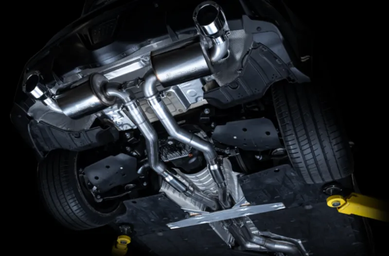 AWE Resonated Touring Edition Exhaust - 5in Chrome Silver Tips | 2020  Toyota GR Supra A90