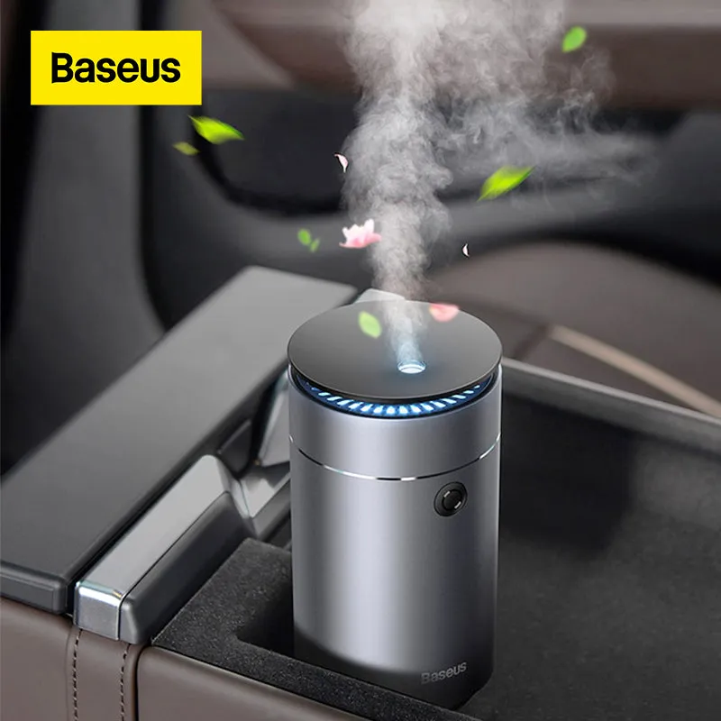 Baseus Car Air Freshener Humidifier Auto Purifier Aromo with LED Light For Car Aromatherapy Diffuser Car Air Freshner Perfume