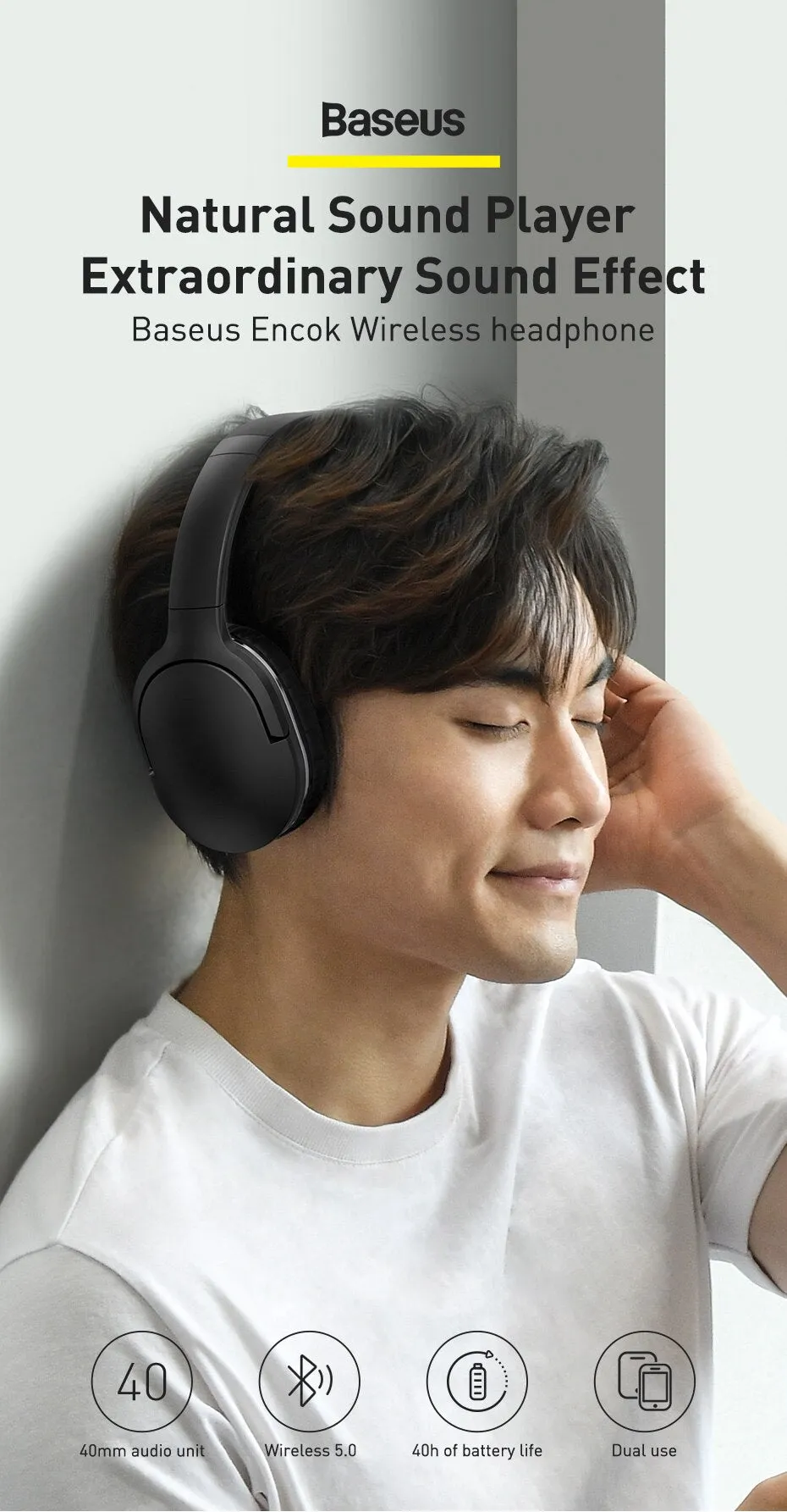 Baseus D02 Pro Wireless Headphones Bluetooth 5.3