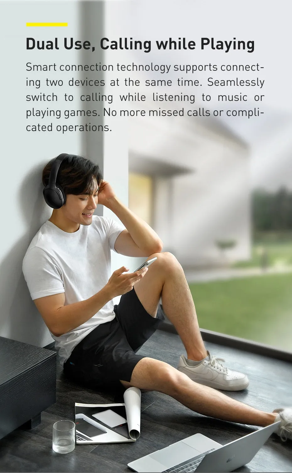 Baseus D02 Pro Wireless Headphones Bluetooth 5.3