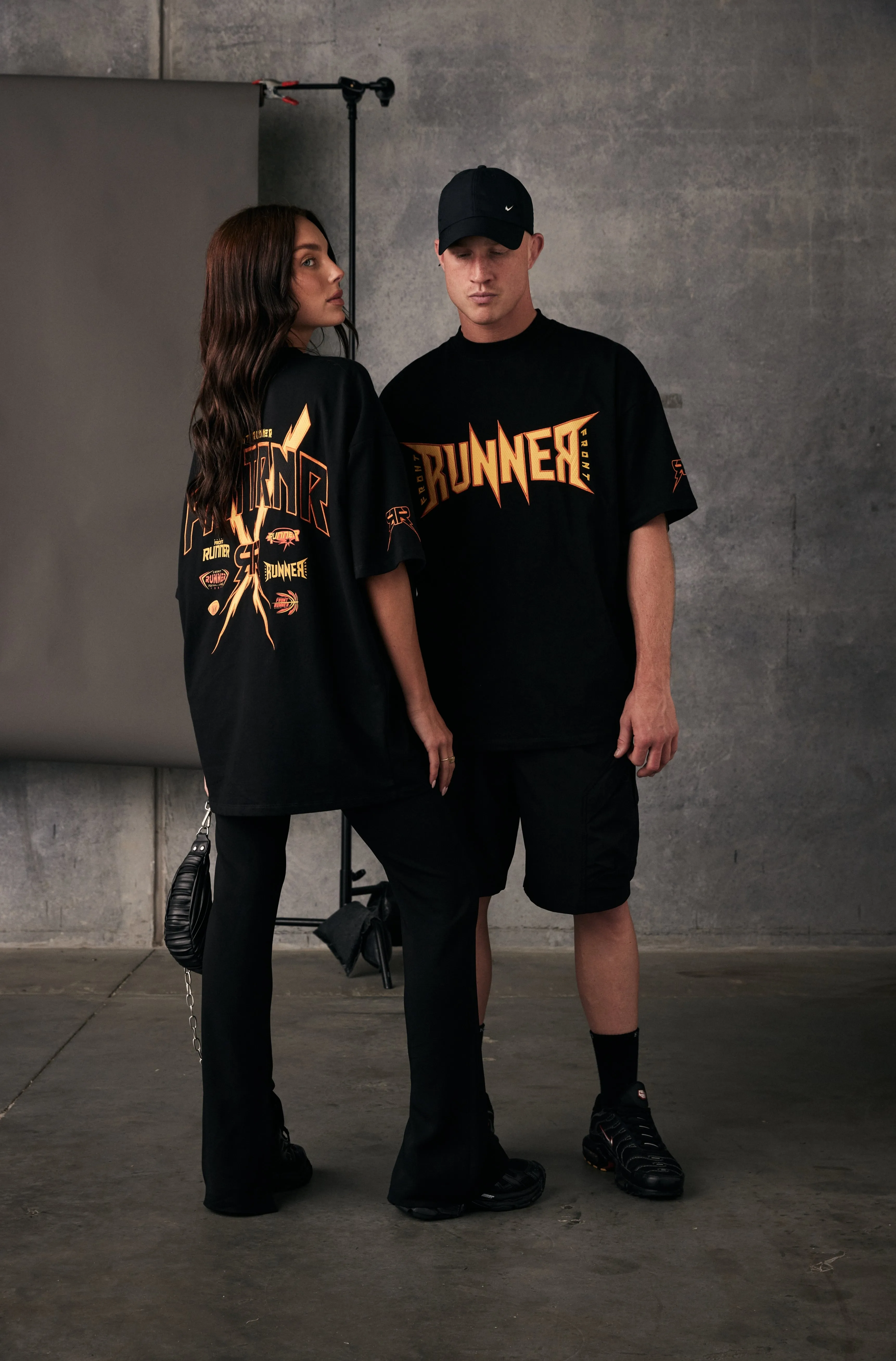 Bolt Tee - Black Fire
