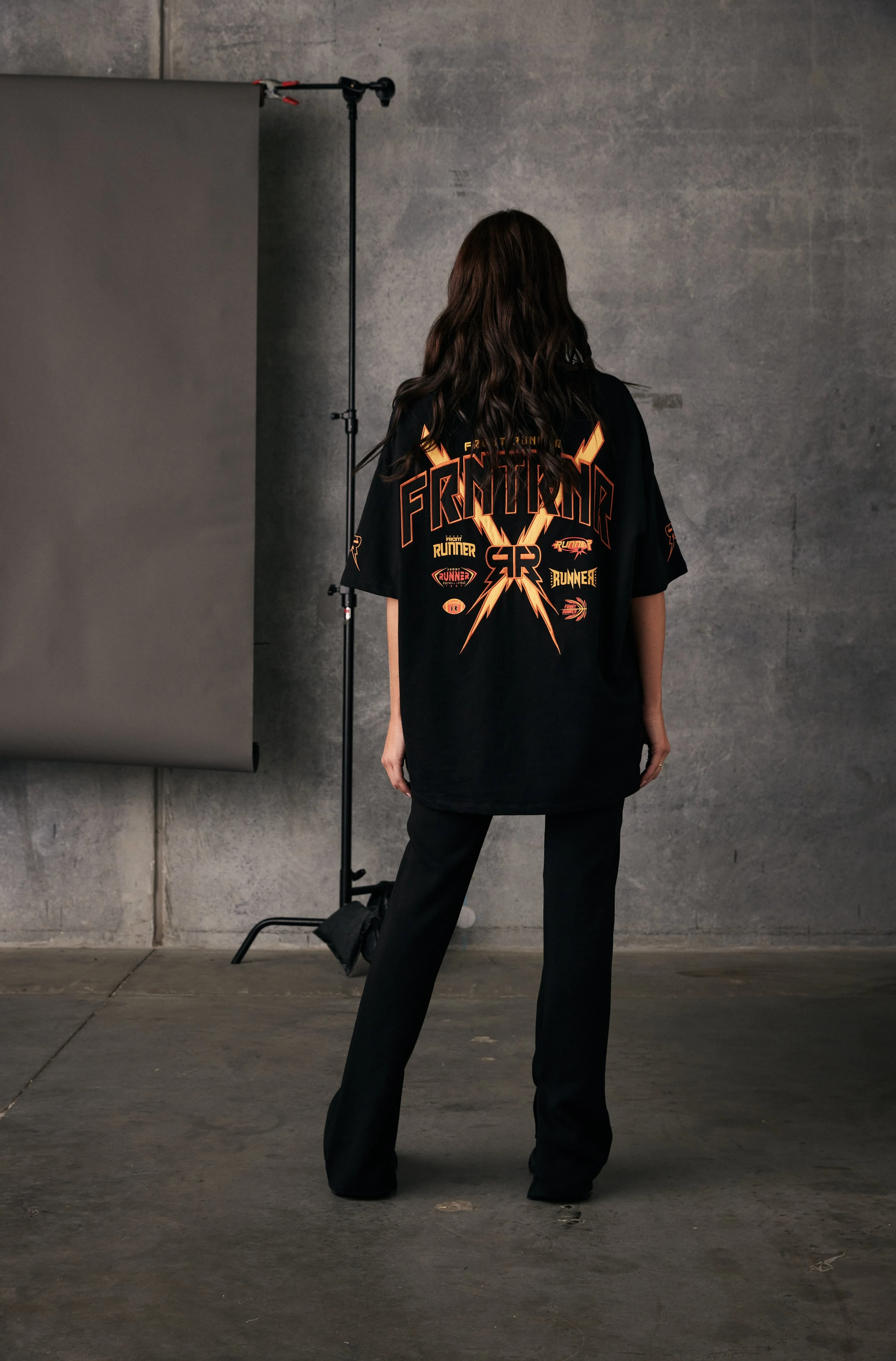 Bolt Tee - Black Fire