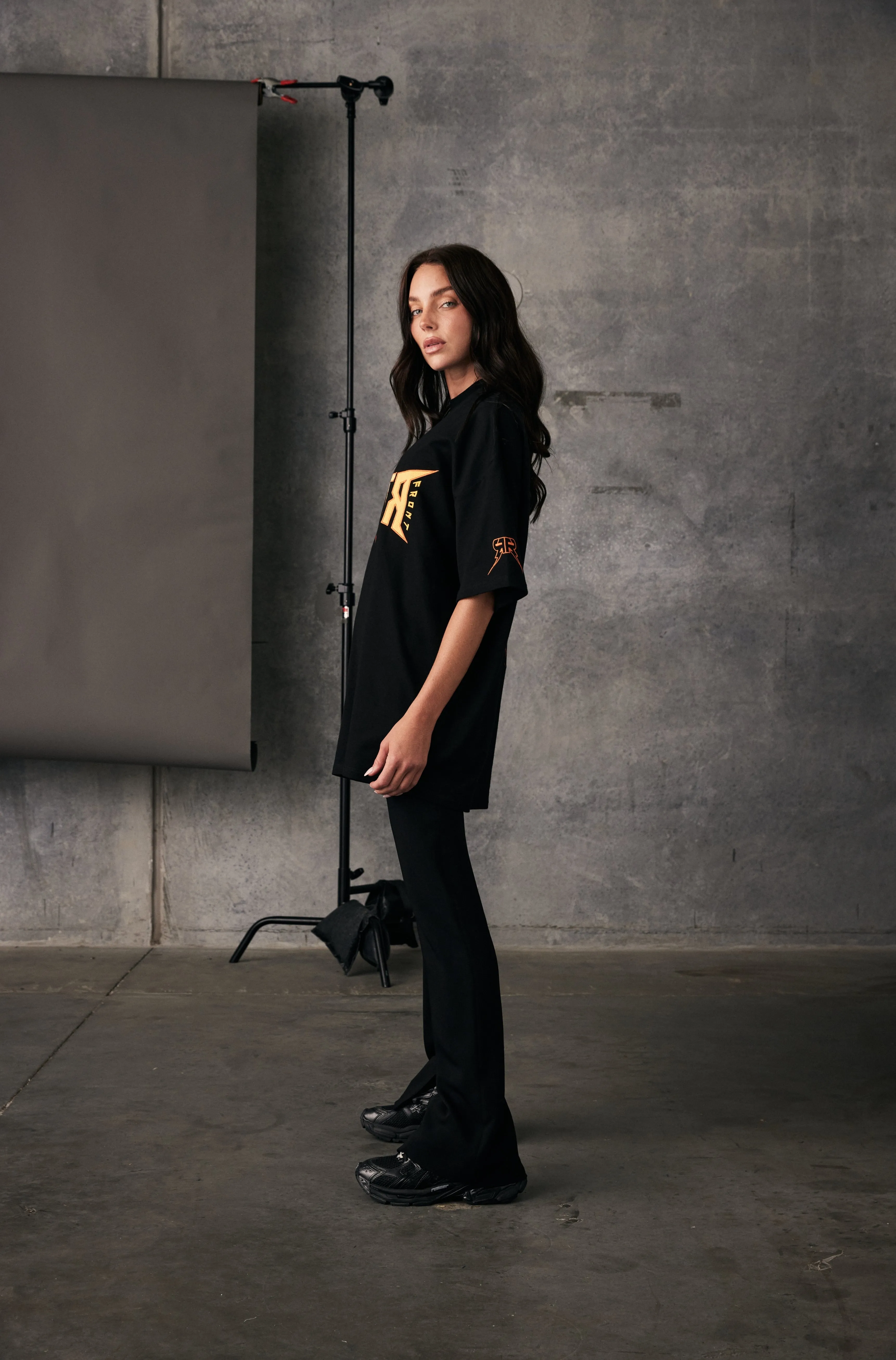 Bolt Tee - Black Fire