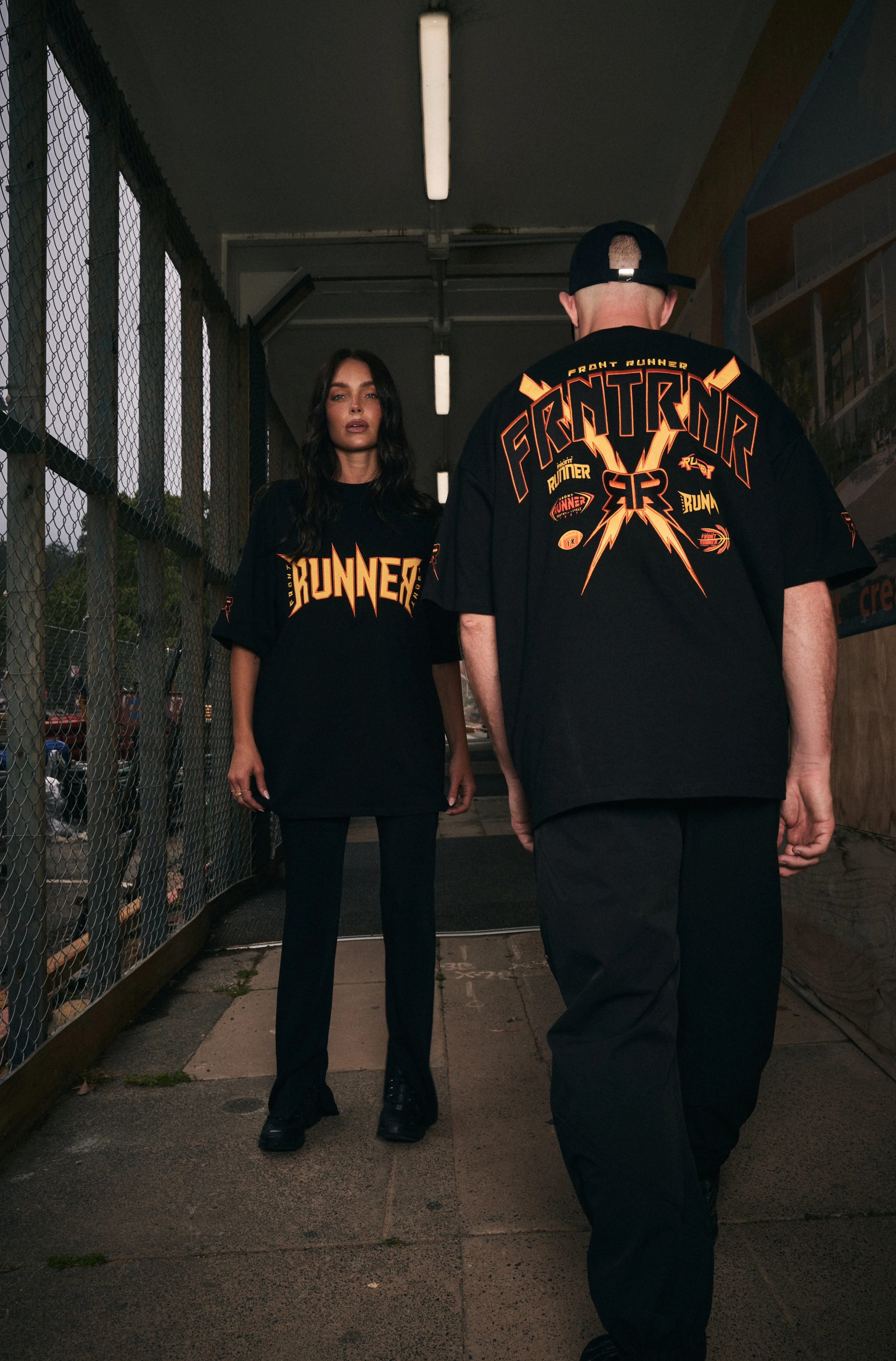 Bolt Tee - Black Fire
