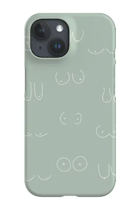 Boob Print Phone Case (Mint)
