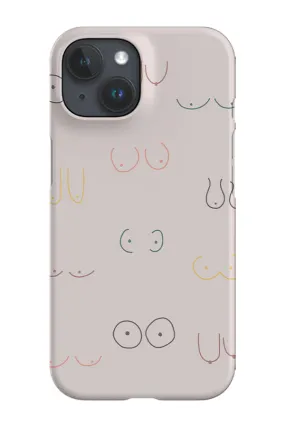 Boob Print Phone Case (Pastel)