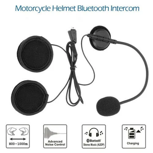 BT-S2 Motorcycle Helmet BT Intercom Waterproof Wireless Interphone