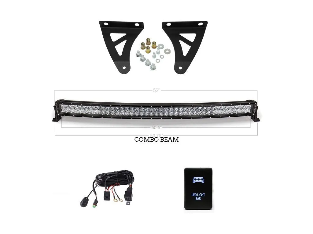 Cali Raised LED 2007-2021 Toyota Tundra 52" Curved LED Light Bar Roof Brackets Kit