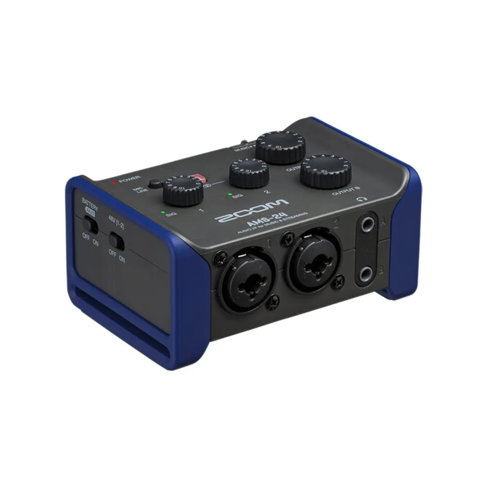 [CLEARANCE] Zoom AMS-24 / AMS-44 Portable 4-Channel USB Audio Interface with XLR/TRS Combo Input Jack, Switchable Inputs, Stereo Link, 3.5mm Headphone Outputs, USB-C Interface and AA Battery Operation for Musicians AMS 24 AMS 44