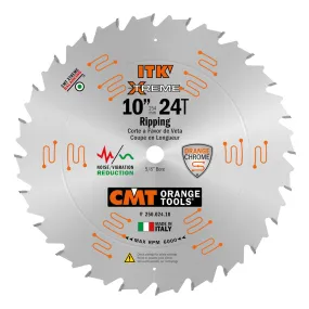 CMT Orange ITK Ripping Saw Blade 10" x 24T ATB with 5/8-Inch Bore (0.098" Thin Kerf)