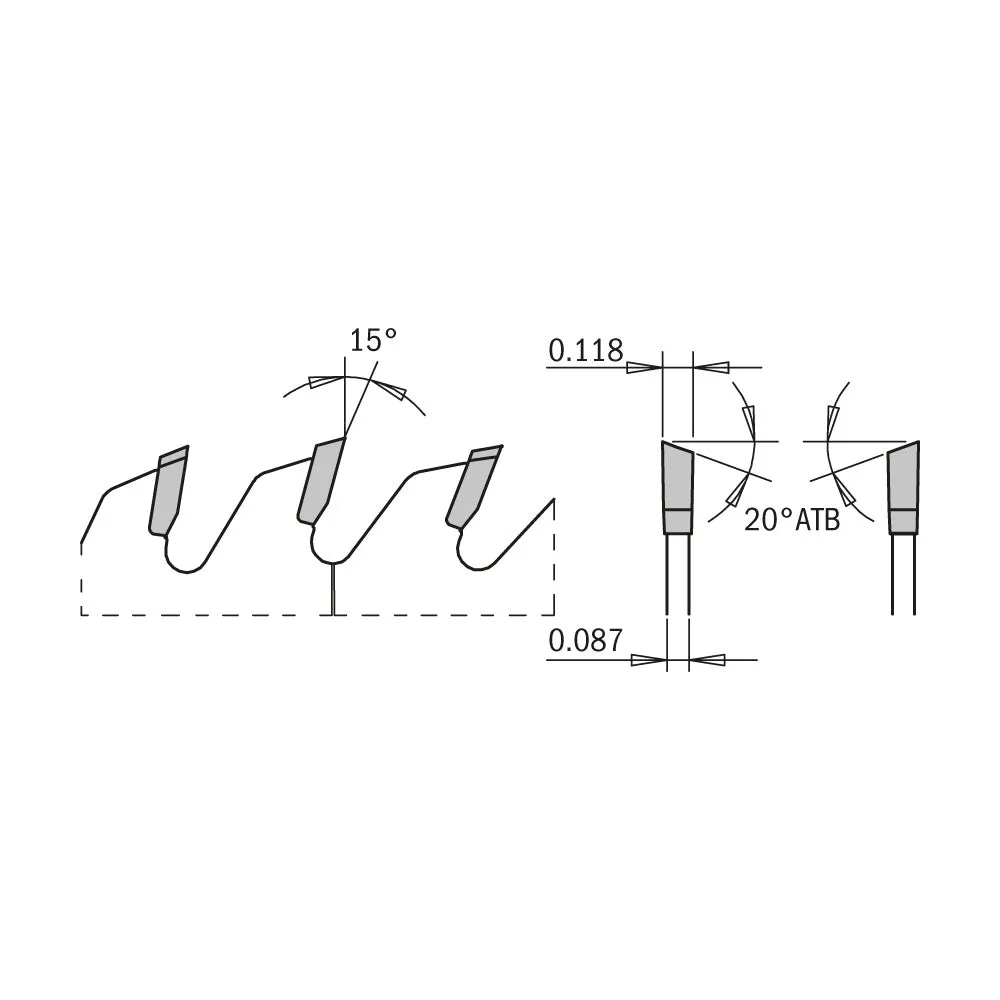 CMT Orange ITK Ultimate Cut-Off Saw Blade, 12" x T80 ATB with 1-Inch Bore (0.110" Thin Kerf)