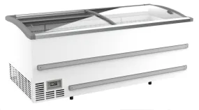 Combisteel Supermarket Display Chest Freezer Sliding Curved Glass Lid 1005 Litre - 7072.0055