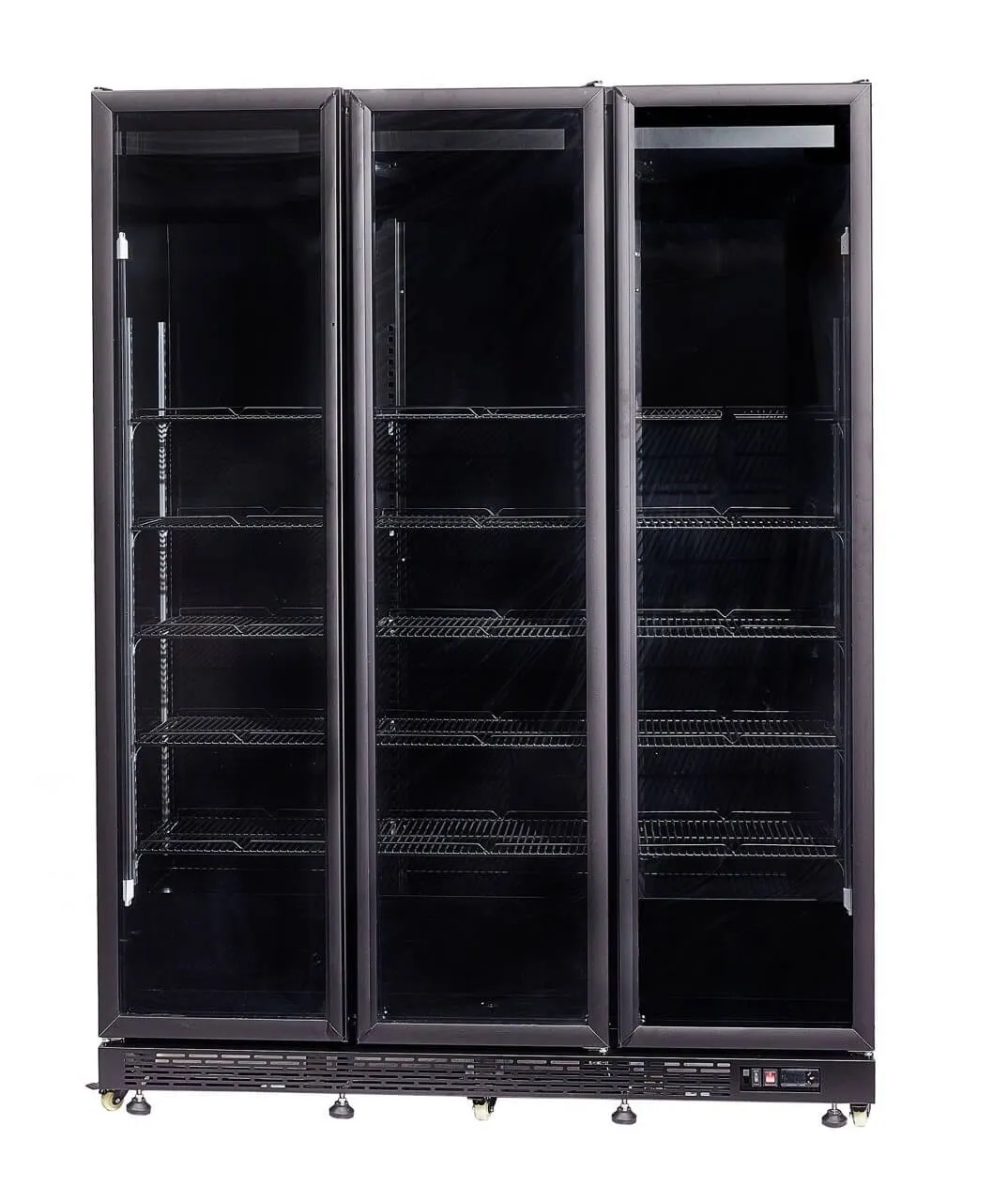 Combisteel Triple Hinged Glass Door Display Fridge Merchandiser 1200Ltr Heated Doors - 7455.1925