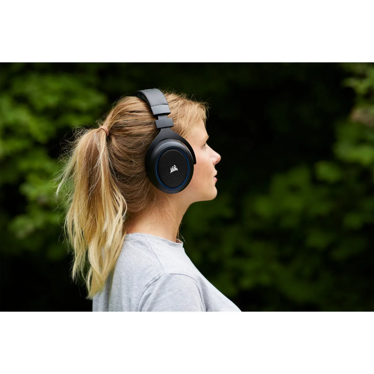 Corsair Headset HS50 Pro Stereo Gaming Headset for Playstation 4 and Mobile - Blue