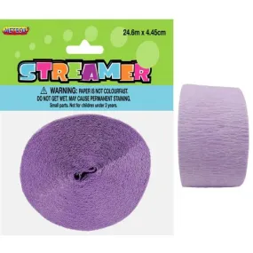 Crepe Streamers - Lavender