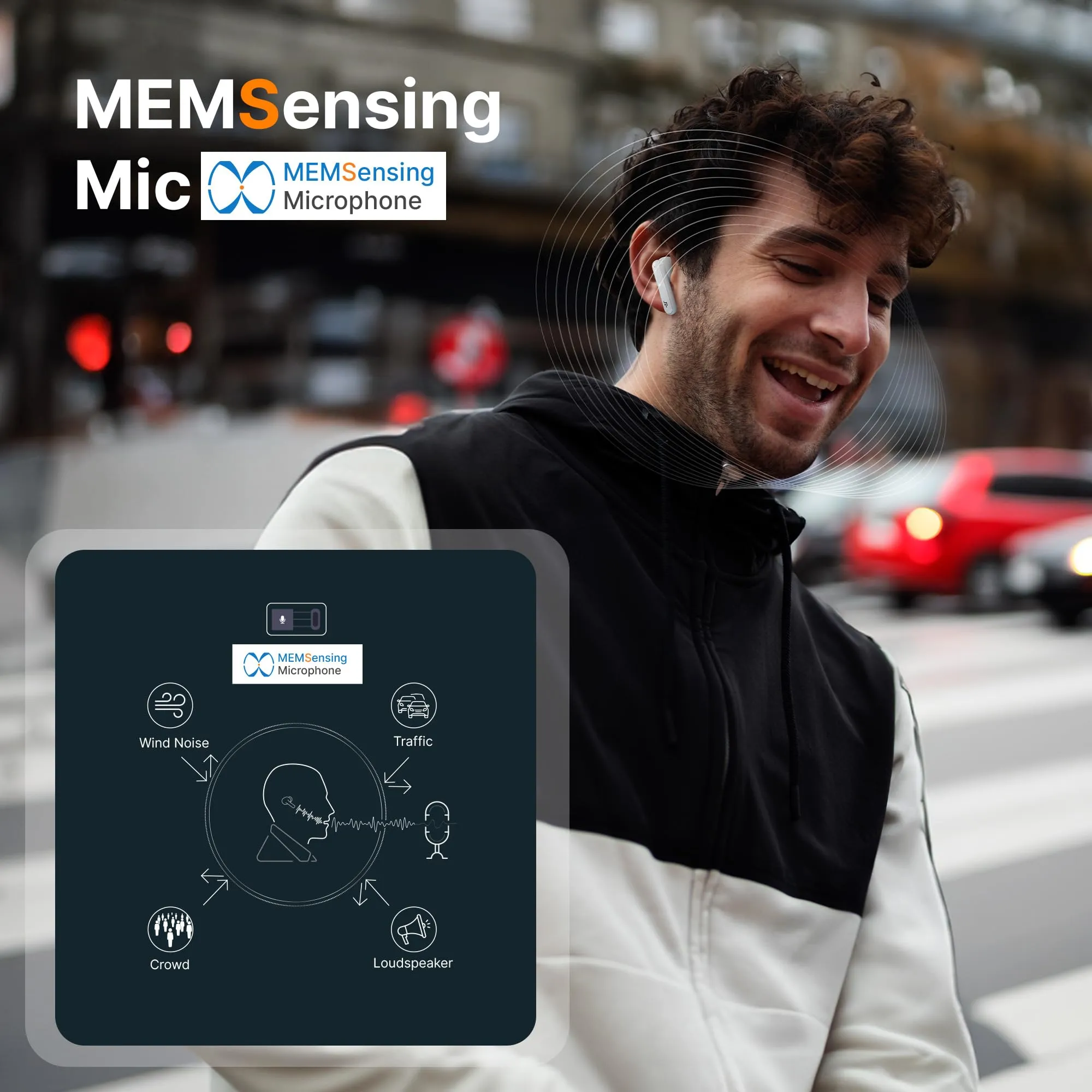 CrossBeats Sonic 3 TWS Ear buds 30dB Hybrid ANC Bluetooth Earphones 40ms Low Latency Gaming buds with Quad Mics 60hr Playtime 13mm Graphene Drivers IPX5 Rating Fast Charge
