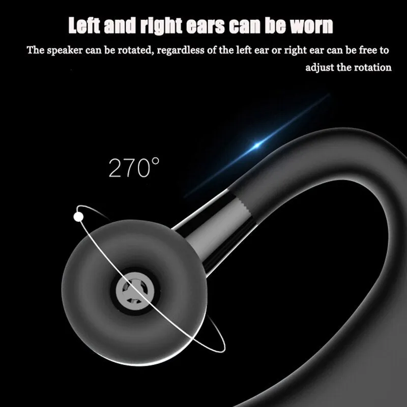 DAONO V9 Handsfree Business Bluetooth Headphone With Mic Voice Control Wireless Bluetooth Headset For Drive Noise Cancelling