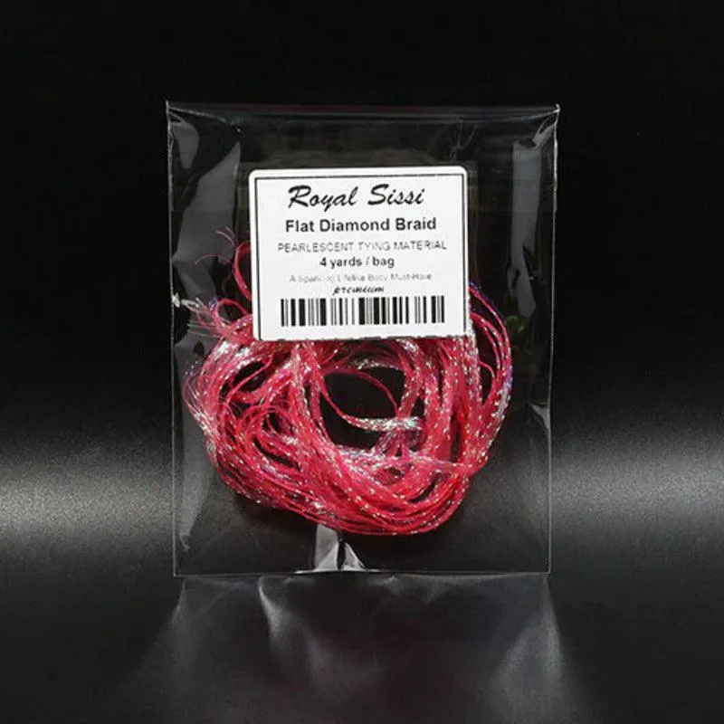 Dr.Fish  1 pcs Diamond Braid Crystal Flash  Fly Tying Materials (10 colors)