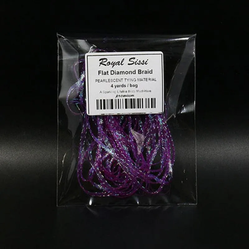 Dr.Fish  1 pcs Diamond Braid Crystal Flash  Fly Tying Materials (10 colors)