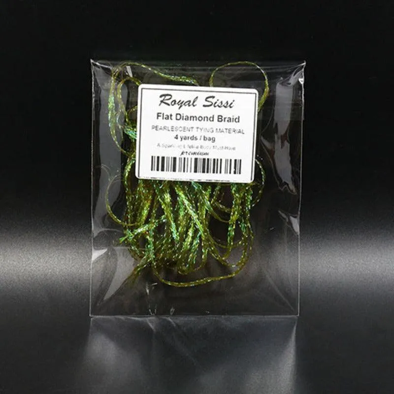 Dr.Fish  1 pcs Diamond Braid Crystal Flash  Fly Tying Materials (10 colors)
