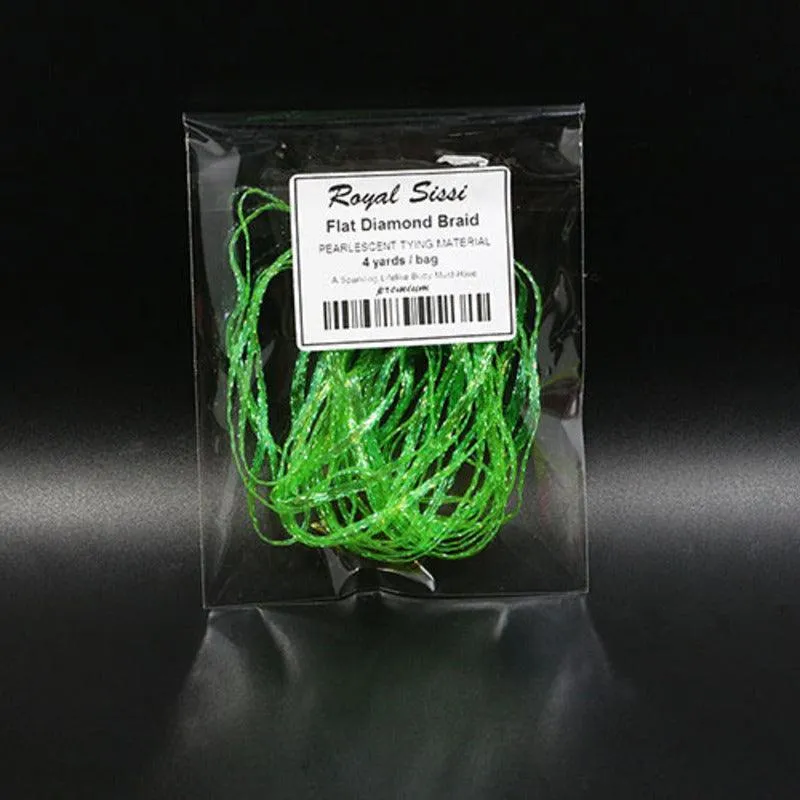 Dr.Fish  1 pcs Diamond Braid Crystal Flash  Fly Tying Materials (10 colors)