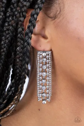 Earrings Starry Streamers - White