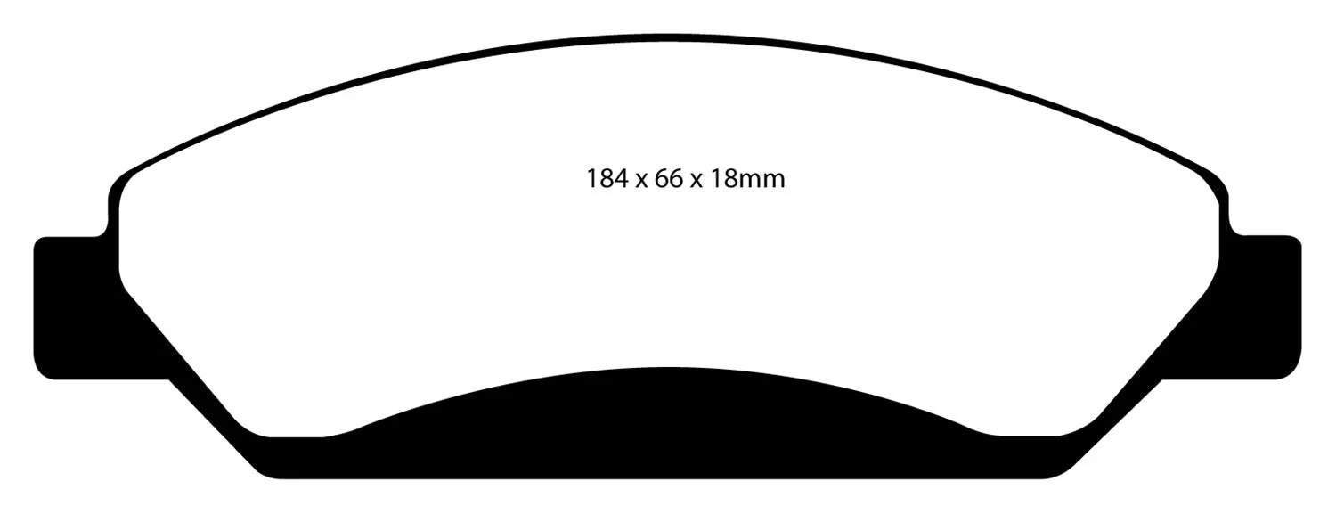 EBC Brakes DP71742 7000 Series Greenstuff Low Dust Truck/SUV Brake Pads; FMSI Pad No. D1092;