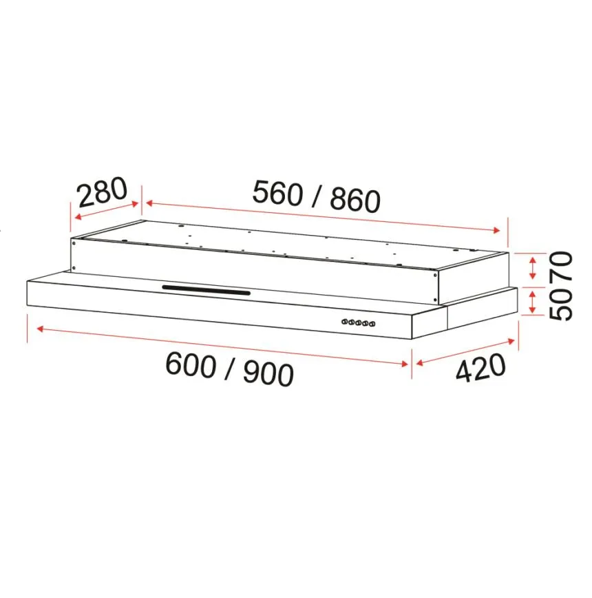 EF EFCH 6201 HM SS EFCH6201HMSS Cooker Hood