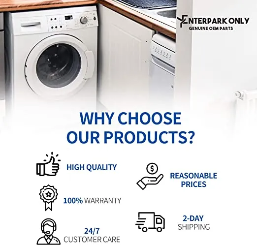 Enterpark Premium Quality Cost Effective Part Package of 5221ER1003A, 5220FR2006H Replacement of Water Inlet Valve for Washing Machine