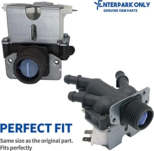 Enterpark Premium Quality Cost Effective Part Package of 5221ER1003A, 5220FR2006H Replacement of Water Inlet Valve for Washing Machine