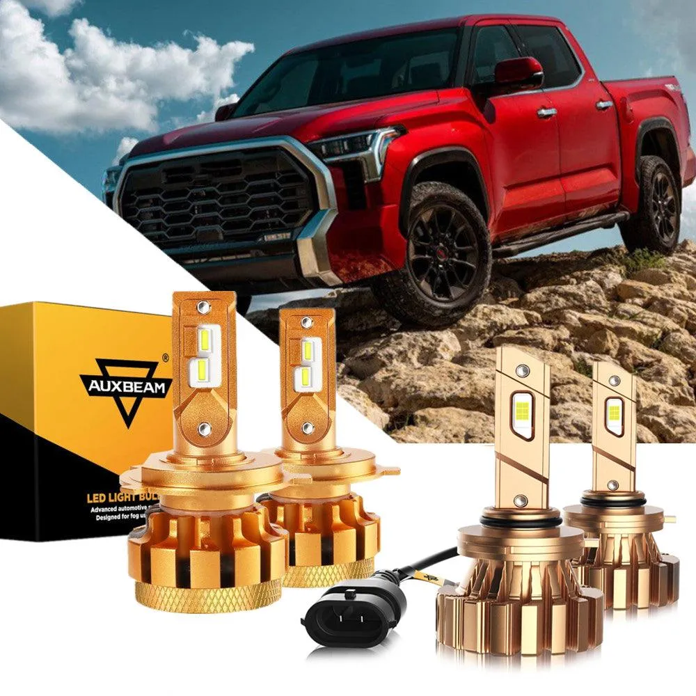 For 2000-2006 Toyota Tundra F-16 Plus Series Built-in Canbus Automotive Grade 14000LM LED Light Bulbs High Low Beam Bundle