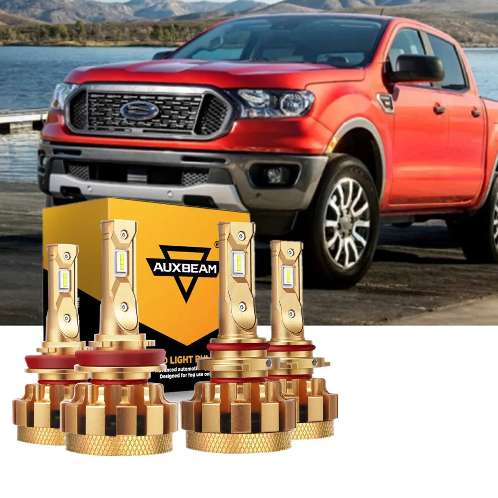 For 2019 2020 FORD RANGER F-16 Plus Series Built-in Canbus Automotive Grade 28000LM LED Light Bulbs High Low Beam Bundle