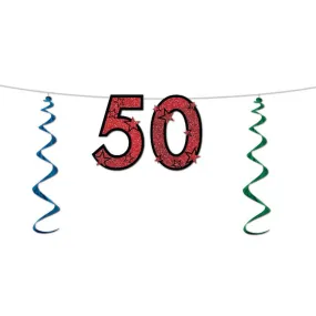 Glittered Streamer 50in